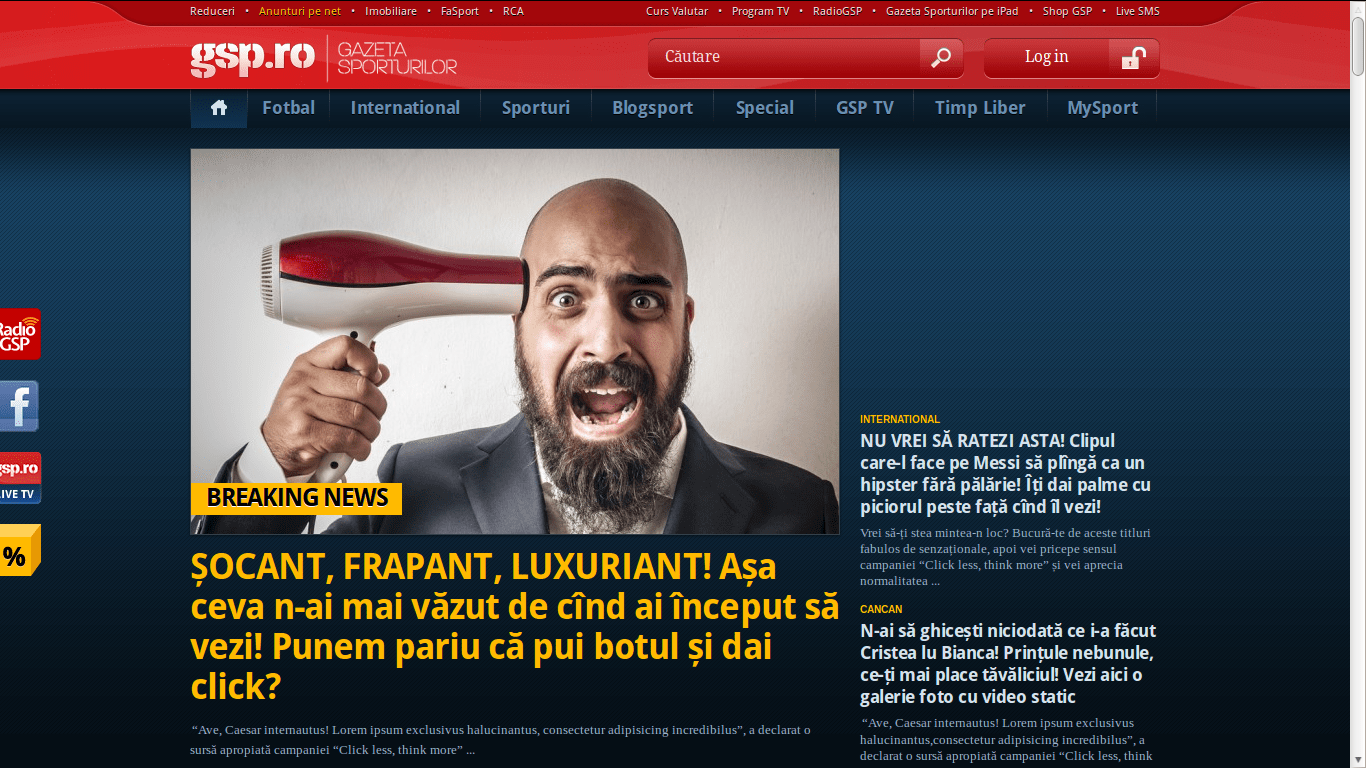 Rămâi PROST când o să vezi ce campanie originală a făcut GSP.ro. Dă CLICK aici!