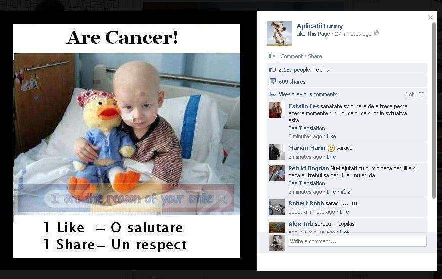 De unii nu merită să faci mişto, mai bine le urezi direct cancer