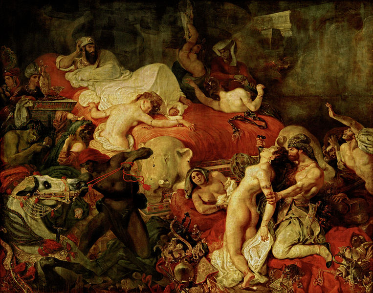 2_Delacroix_-_La_Mort_de_Sardanapale_1827