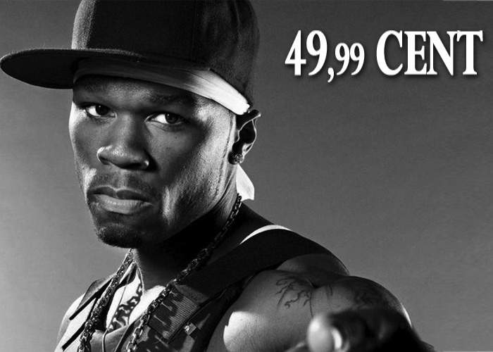 Din rațiuni de marketing, raperul 50 Cent își schimbă numele în 49.99 Cent