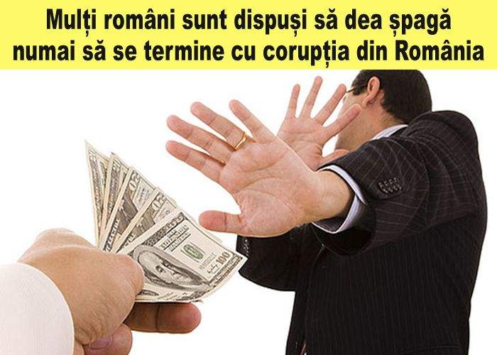 90% dintre români urăsc corupţia, dar ar accepta o mică sumă de bani ca să se facă că n-o văd