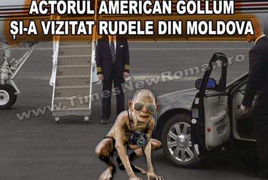 Actorul american Gollum și-a vizitat rudele din Moldova
