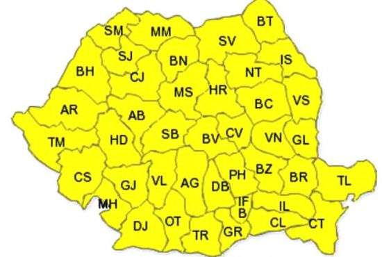 Atenţionare ANM: cod galben de întuneric în toată ţara pentru următoarele 2 nopţi!