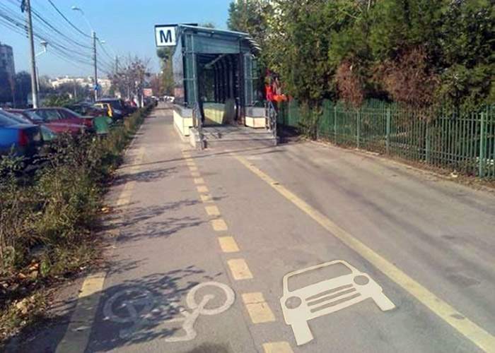 După pistele pentru biciclete, pe trotuarele din Bucureşti se vor amenaja piste pentru maşini