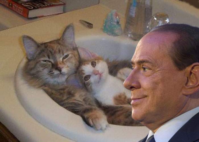 Berlusconi cheltuia sume enorme cu animale de companie, cărora le zicea „pisi”!
