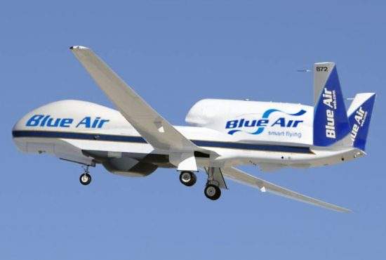 Blue Air cumpără drone ca să nu mai plătească salariile piloţilor şi stewardeselor