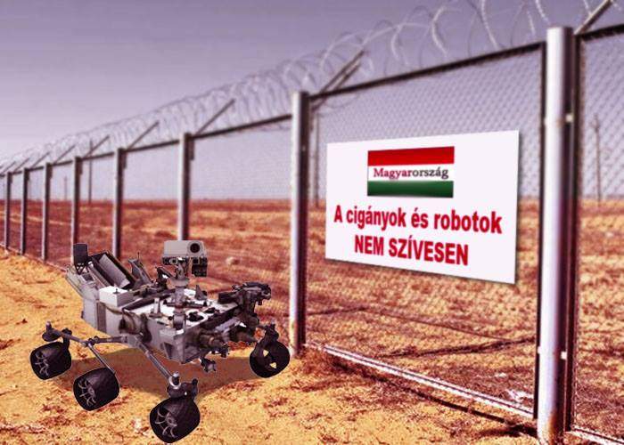 Robotul Curiosity nu mai poate înainta din cauza unui gard ridicat de Guvernul Ungariei pe Marte