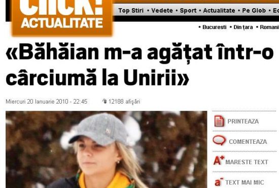 Aur curat, în Click: „Băhăianu m-a agăţat într-o cîrciumă în Unirii!”