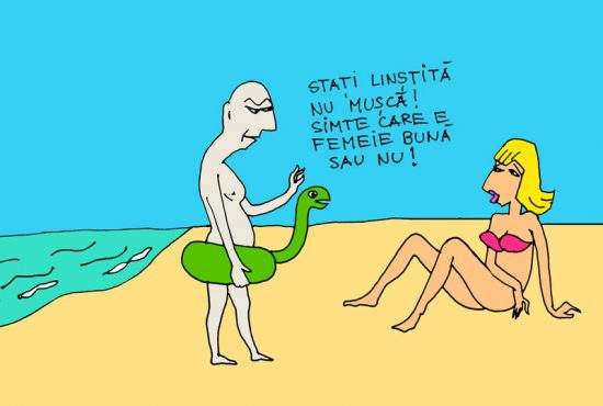 La plajă