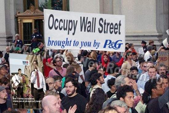 Mișcarea Occupy Wall Street crește pentru că are ca sponsori firme importante