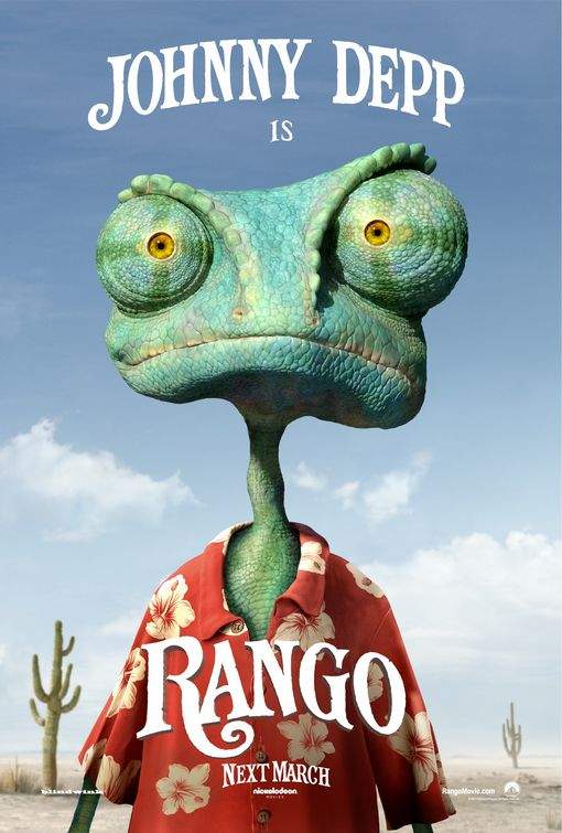 Rango – Johnny Depp, umbli cu şopârla!!!