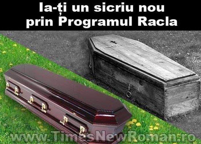 Programul Racla 2011, pentru întinerirea parcului de sicrie al ţării