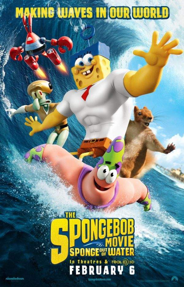 The SpongeBob Movie: SpongeBob Out of Water – Un burete, dar nu pentru spălat pe creier