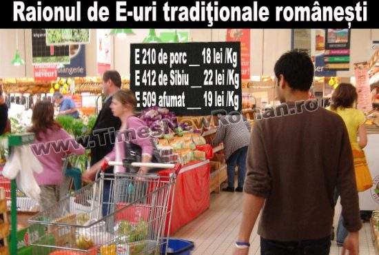 Românii cumpără pentru masa de sărbători tradiţionalele E 210 şi E 412