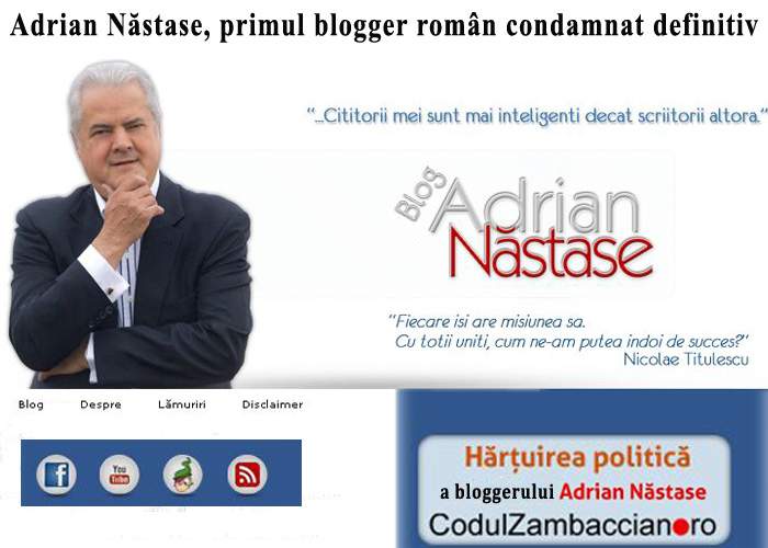 Presa internaţională: Adrian Năstase, primul blogger român condamnat definitiv