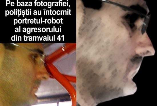 Poliţiştii au făcut portretul-robot al bărbatului fotografiat de victima sa în tramvaiul 41!