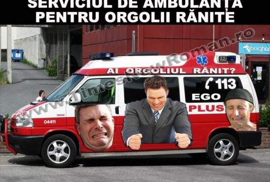 Ambulanțele Ego-Puls, pregătite să intervină în cazurile de orgoliu rănit