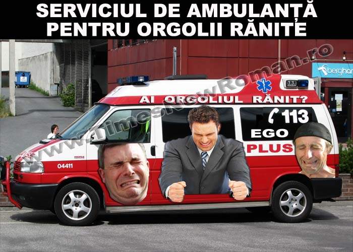 Ambulanțele Ego-Puls, pregătite să intervină în cazurile de orgoliu rănit