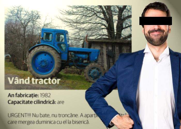 Pentru că la angajare i se cerea experienţă în vânzări, un român a ţinut 3 luni pe un site anunţul “Vând tractor”