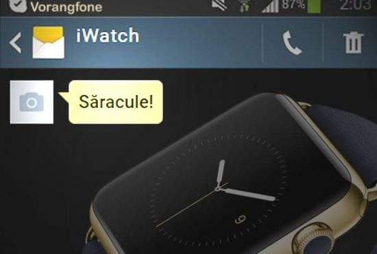 Noul ceas Apple detectează dacă ai un telefon cu Android și îți trimite un SMS cu „Săracule!!!”