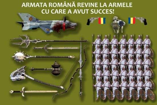 Armata română se modernizează: va înlocui armele de foc cu săbii, buzdugane şi suliţe
