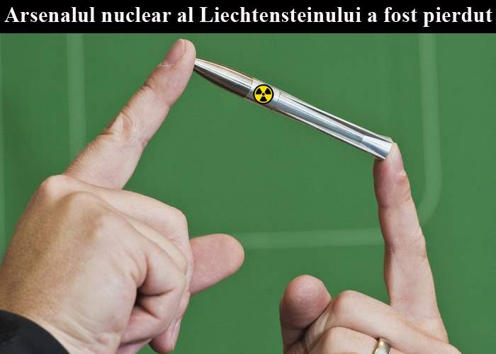 Arsenalul nuclear al Liechtensteinului, dat dispărut! A fost scăpat într-o gură de canal