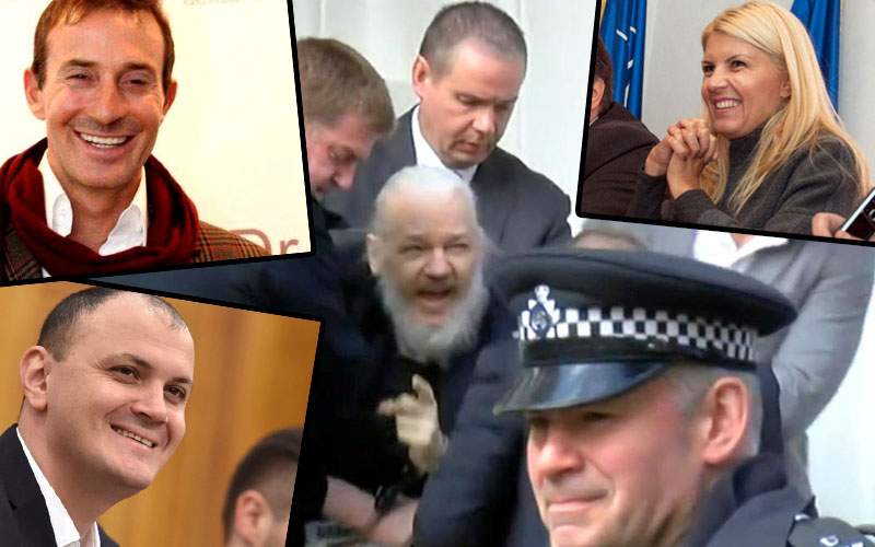 Udrea, Ghiţă şi Mazăre râd de Assange: “Te-au săltat, fraiere!”