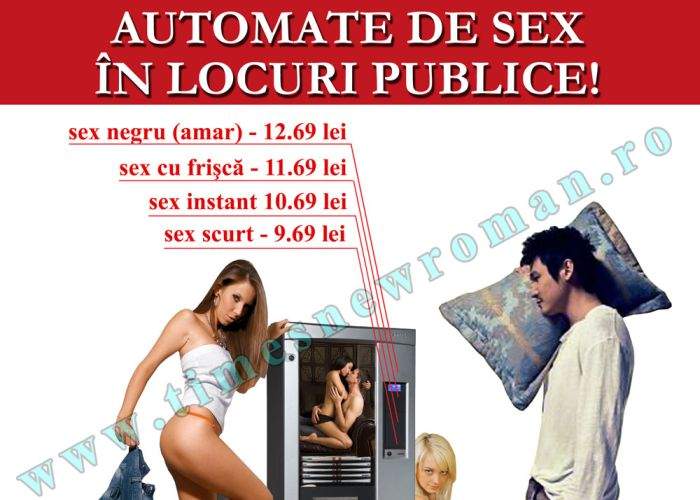 500 de automate pentru sex au fost instalate în locuri publice