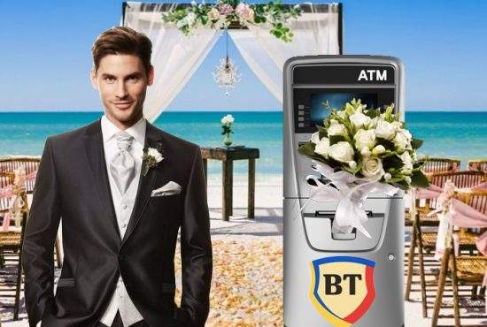 Un român vrea să se căsătorească cu un ATM de la Banca Transilvania, că nu i-a luat niciodată comision