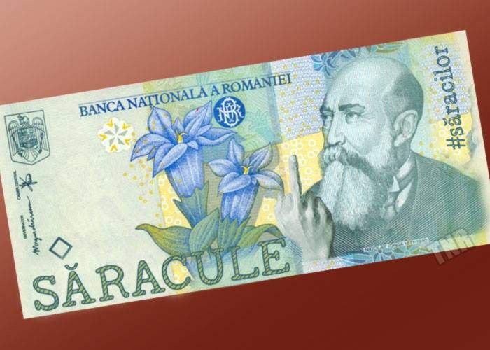 Banca Națională va emite o nouă serie bancnote de un leu, pe care va scrie „Săracule!”