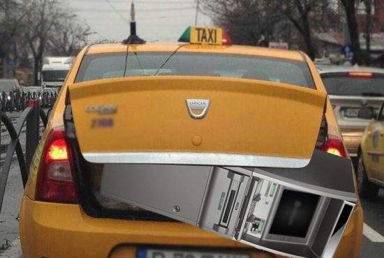 Taxiurile cu POS din Cluj, umilite! Taximetrist de Ilfov, prins cu un bancomat în portbagaj
