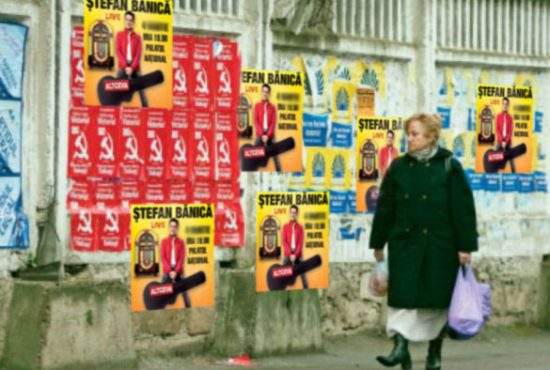 Pentru că are foarte multe afişe în Chişinău, Ştefan Bănică Jr. ar putea ajunge preşedintele Moldovei
