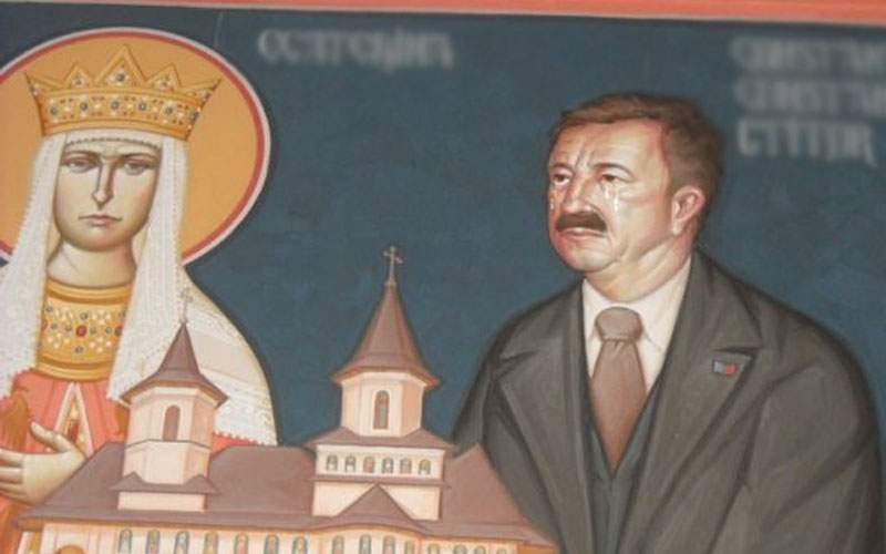 Miracol! Baronii pictaţi într-o biserică au lăcrimat după dezastrul PSD la europarlamentare
