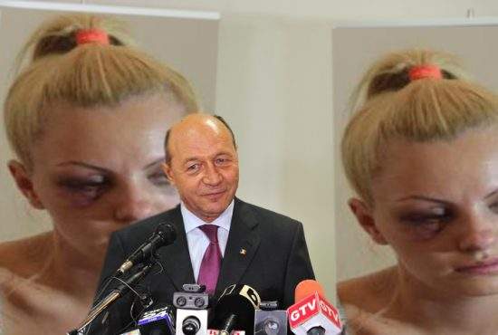 Băsescu îi ia apărarea agresorului: “Poate a zis Alexandra Stan ceva, poate l-a înjurat…”