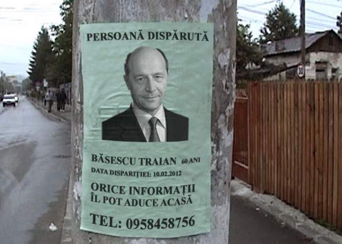 Traian Băsescu, pus pe lista persoanelor dispărute. Nimeni nu mai ştie nimic de el