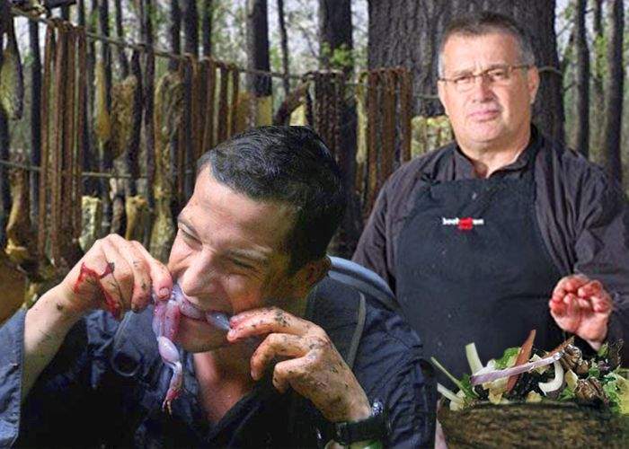 Bear Grylls va prezenta emisiunea „Cum să supravieţuieşti cu ce găteşte Mircea Dinescu”