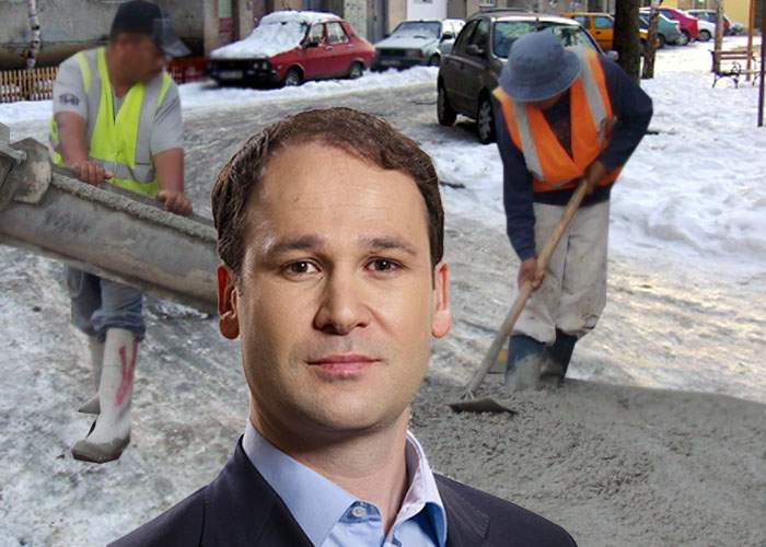 Robert Negoiţă, soluţie ingenioasă la problema gheţuşului! “Am turnat beton peste el”