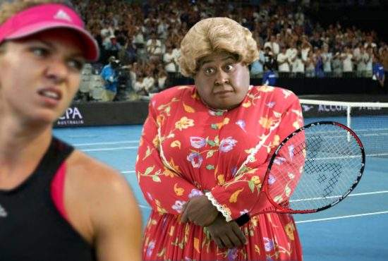 Meciul Simonei se anulează, că Serena era Martin Lawrence costumat în Big Momma