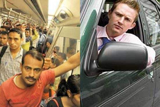 Om blocat în trafic și om înghesuit în metrou au râs azi unul de altul pe Facebook