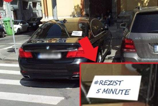 Mişcarea #rezist se extinde. Sute de treceri de pietoni din Bucureşti, blocate cu BMW-uri