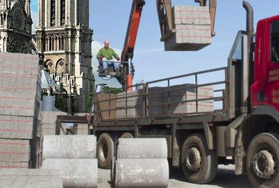 Primarii români donează 10 tone de borduri pentru refacerea catedralei Notre Dame