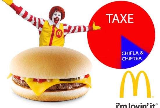 Adevărata otravă din mâncare! Un burger de la McDonald’s conține peste 70% taxe