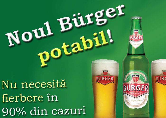 Inedit! Burger va scoate pe piaţă o bere potabilă