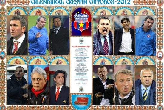 Gigi Becali a lansat calendarul creştin-ortodox al antrenorilor stelişti