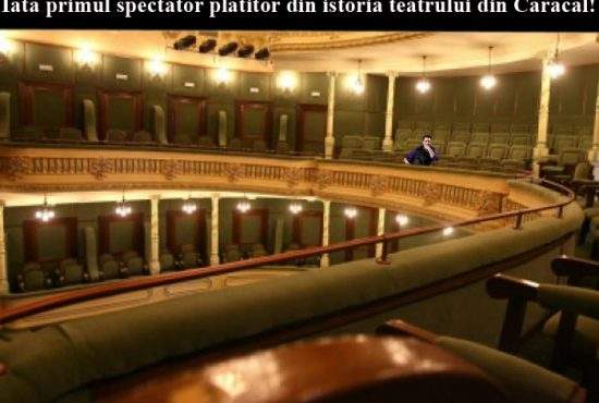 Moment istoric! Teatrul din Caracal a reuşit să vândă primul bilet din istorie