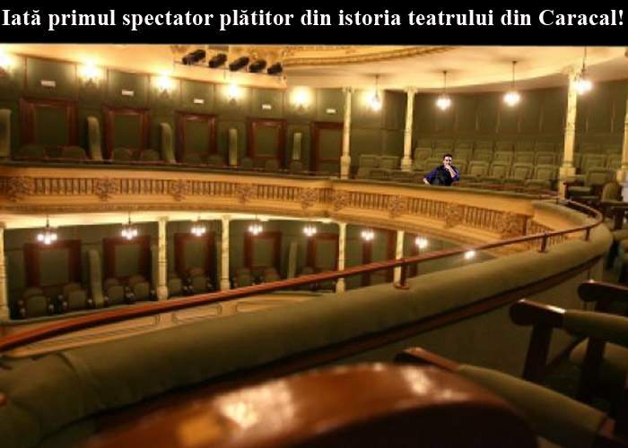 Moment istoric! Teatrul din Caracal a reuşit să vândă primul bilet din istorie