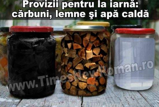 Febra proviziilor: gospodinele pun la borcan cărbuni, lemne şi apă caldă