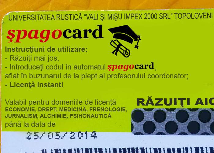 Universităţile private lansează cartele pre-pay pentru plata diplomelor de ASE, Medicină sau Drept