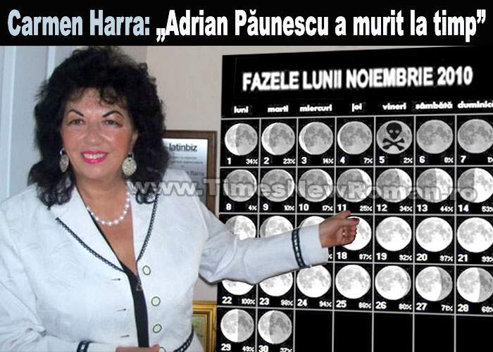 Carmen Harra: „Haloweenul i-a fost fatal lui Adrian Păunescu”