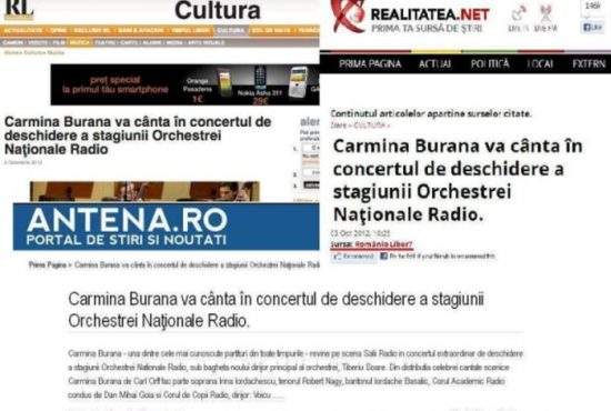 Breaking News! Carmina Burana şi-a anulat concertul din România